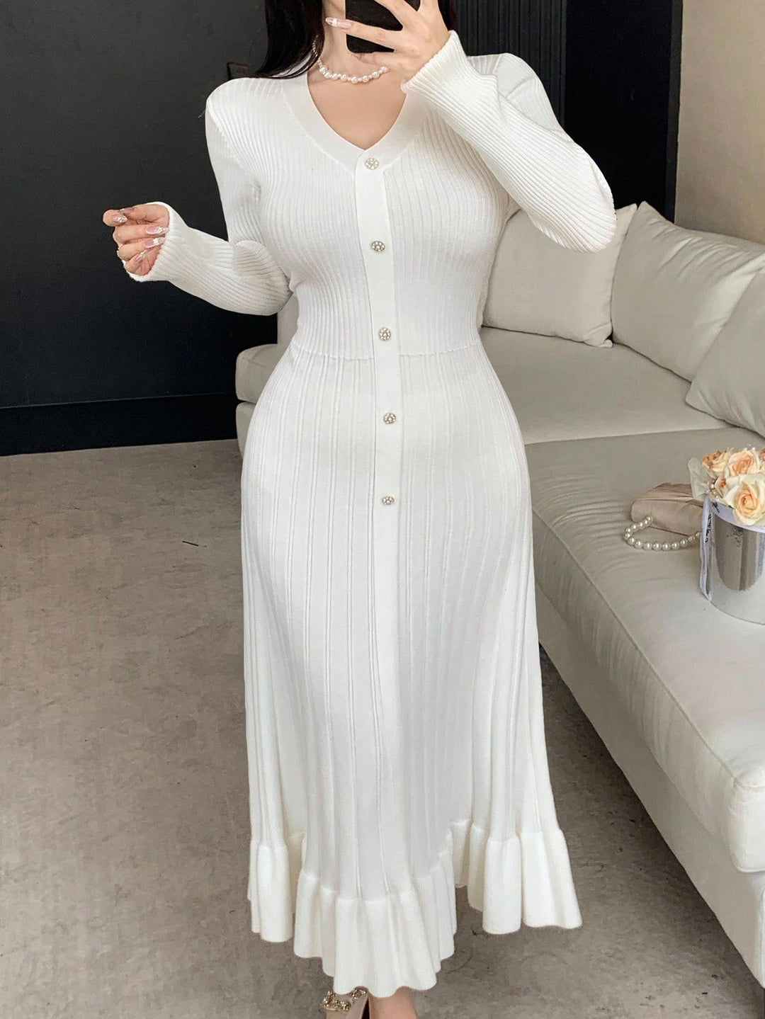 Rochie SHEIN, alb