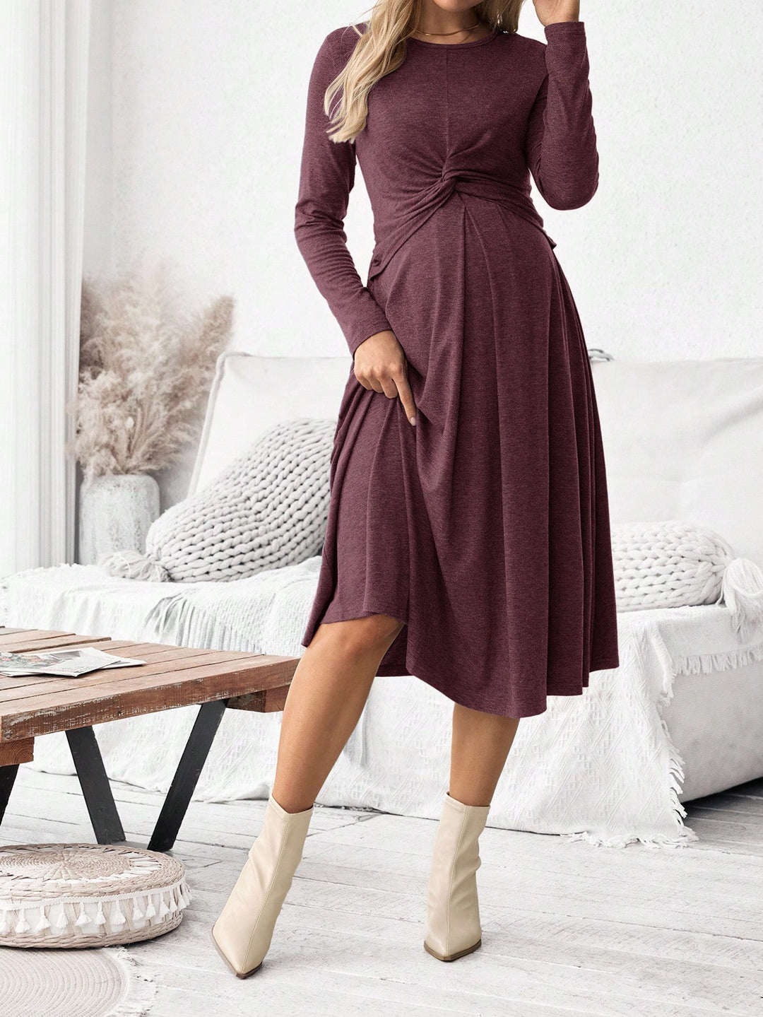 Rochie midi SHEIN, mov