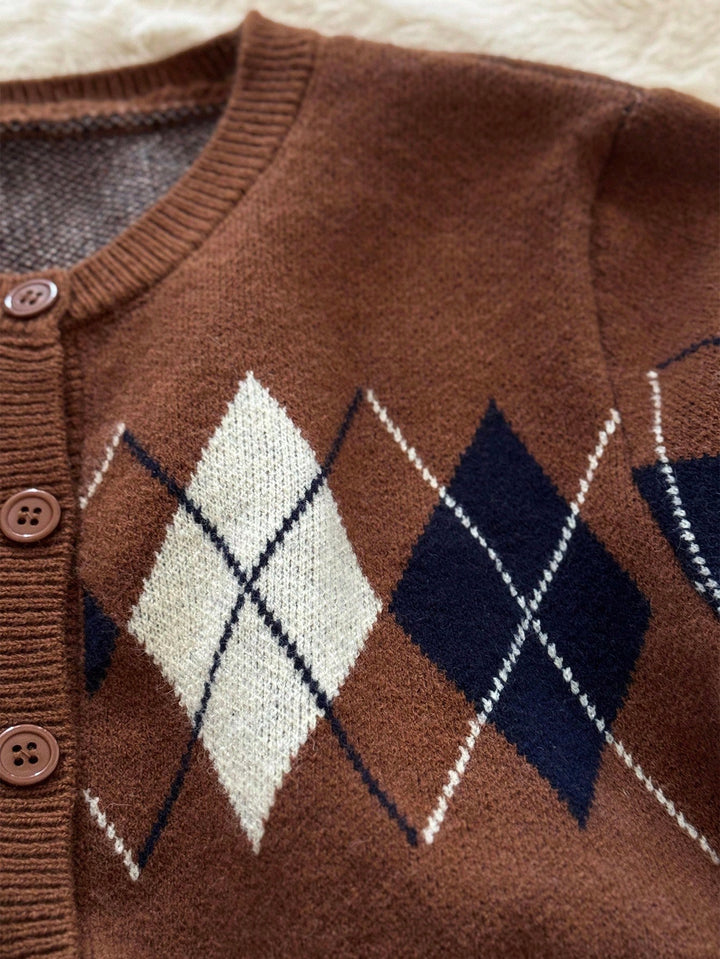 Cardigan SHEIN, maro
