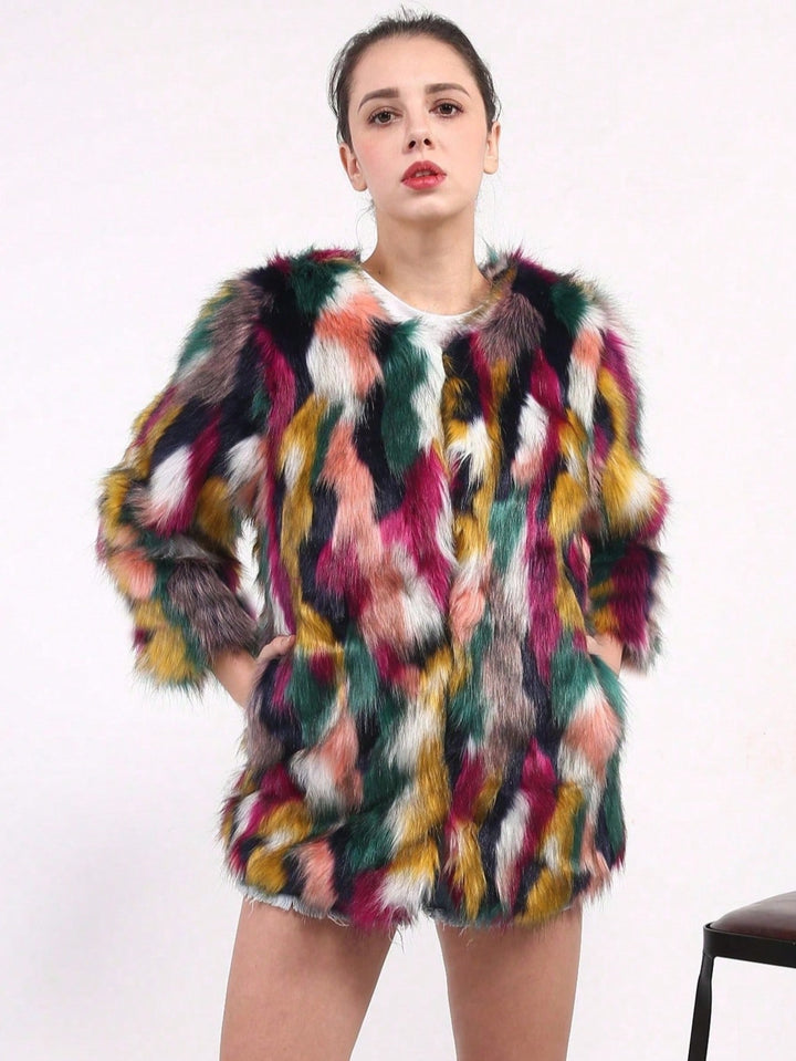 Palton SHEIN, mix culori