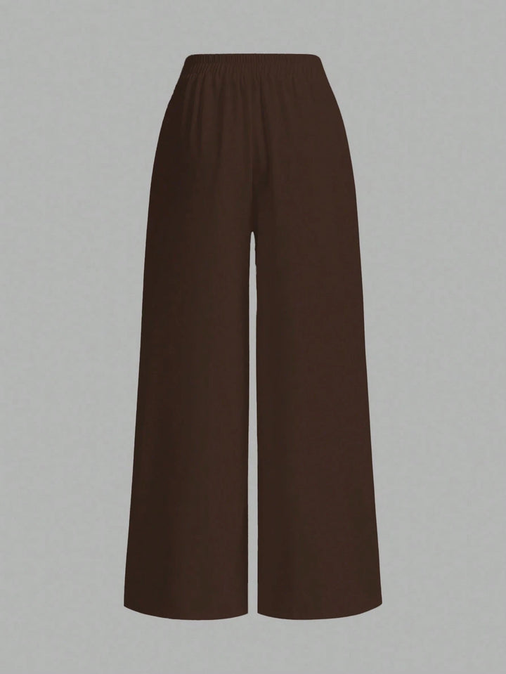 Pantaloni SHEIN, maro