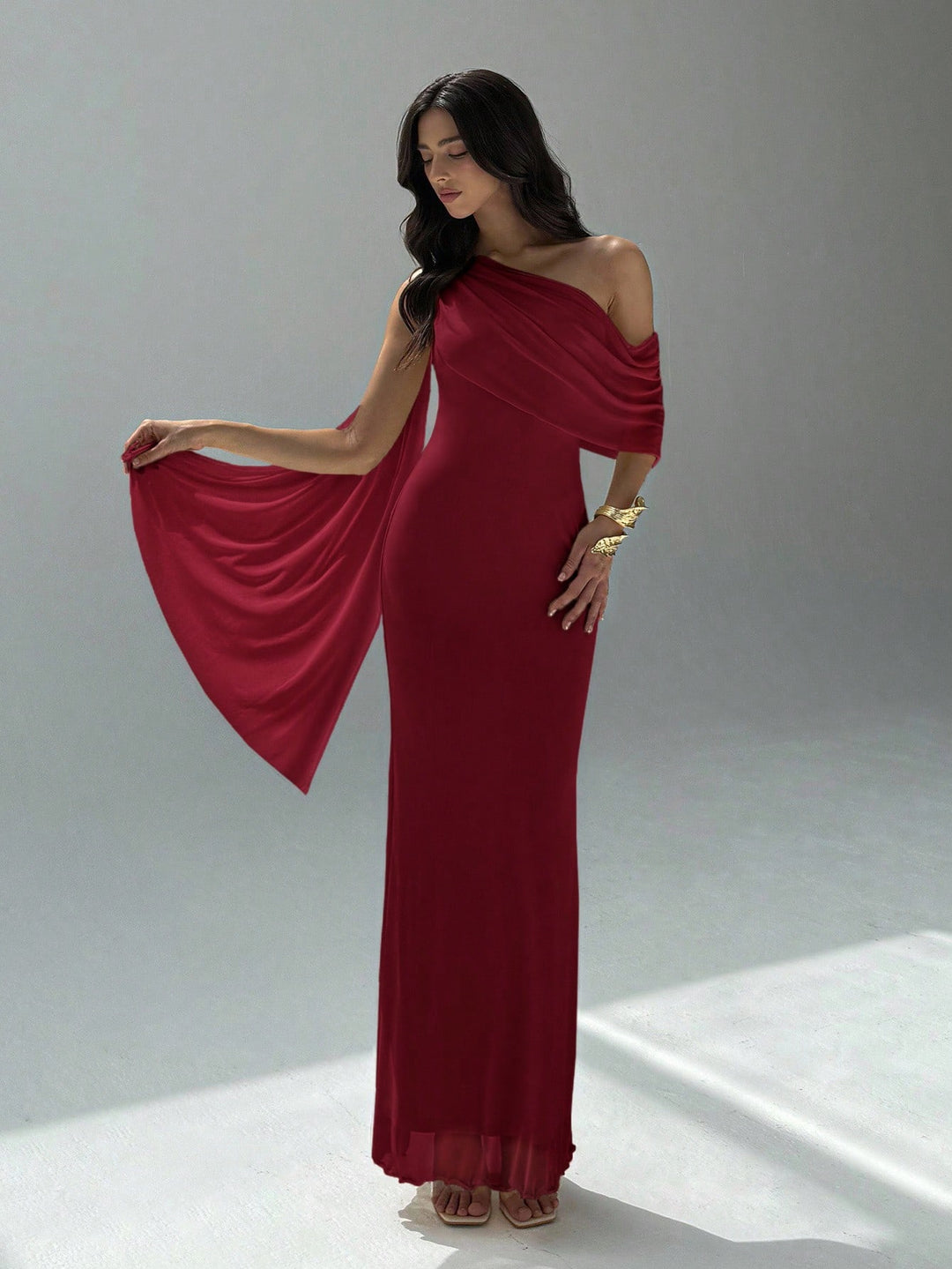 Rochie maxi SHEIN, vișiniu