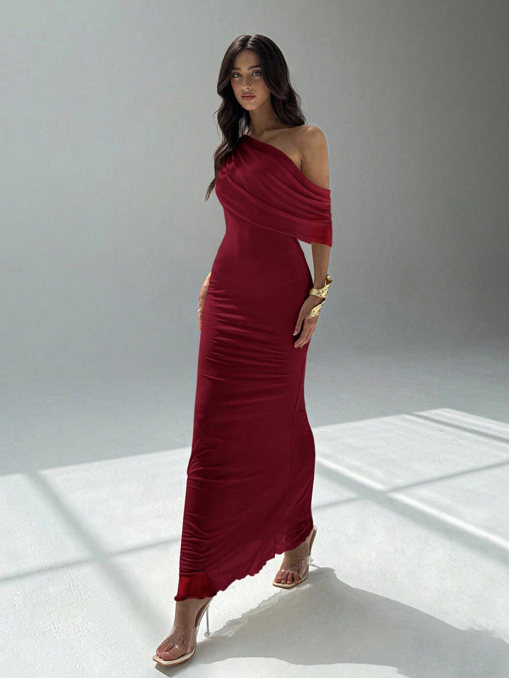 Rochie maxi SHEIN, vișiniu