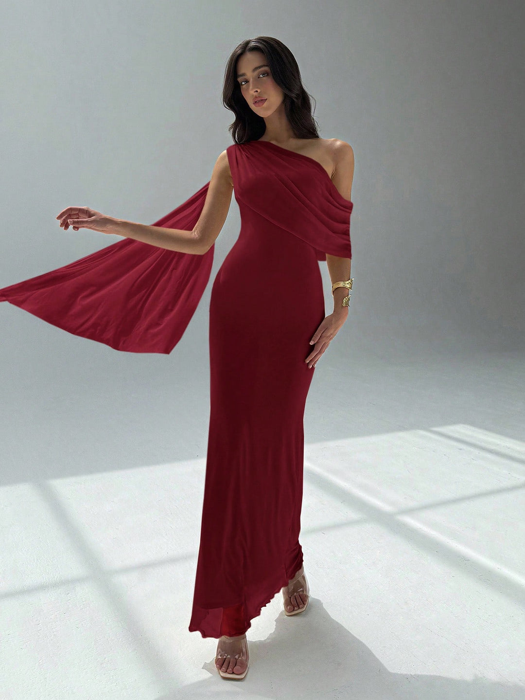 Rochie maxi SHEIN, vișiniu