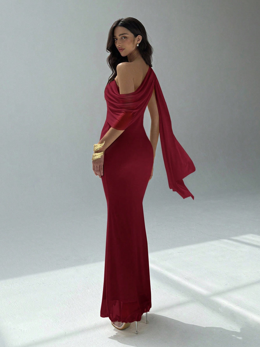 Rochie maxi SHEIN, vișiniu