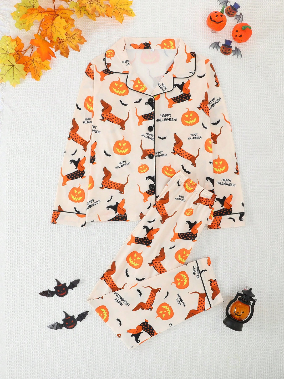 Compleu pijamale SHIEN, mix culori