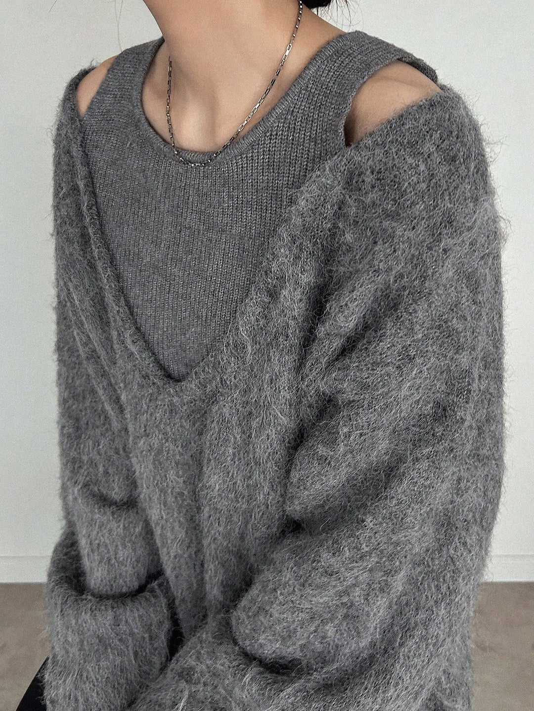 Pulover SHEIN, gri