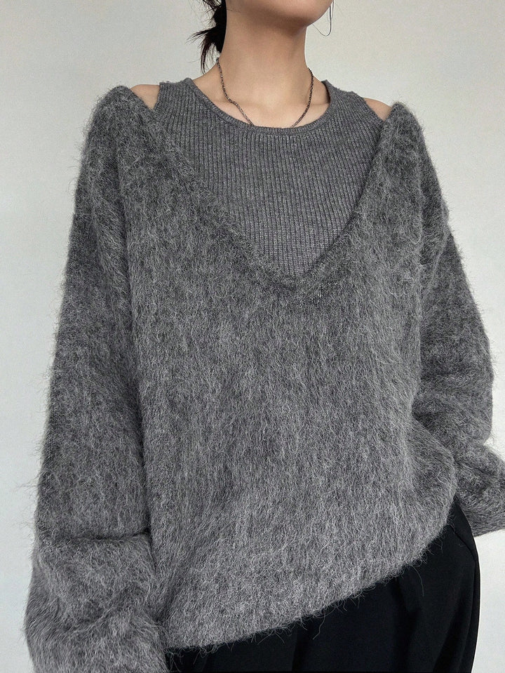 Pulover SHEIN, gri