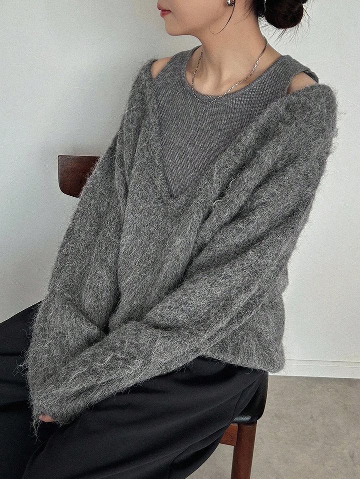 Pulover SHEIN, gri