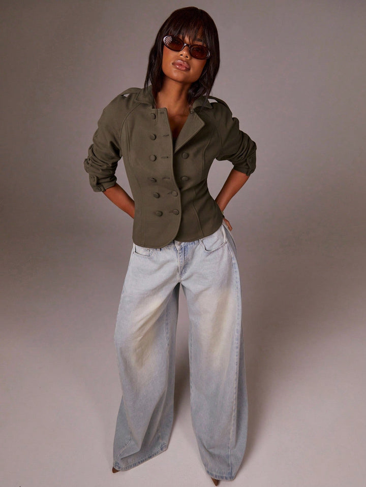 Jachetă SHEIN, kaki