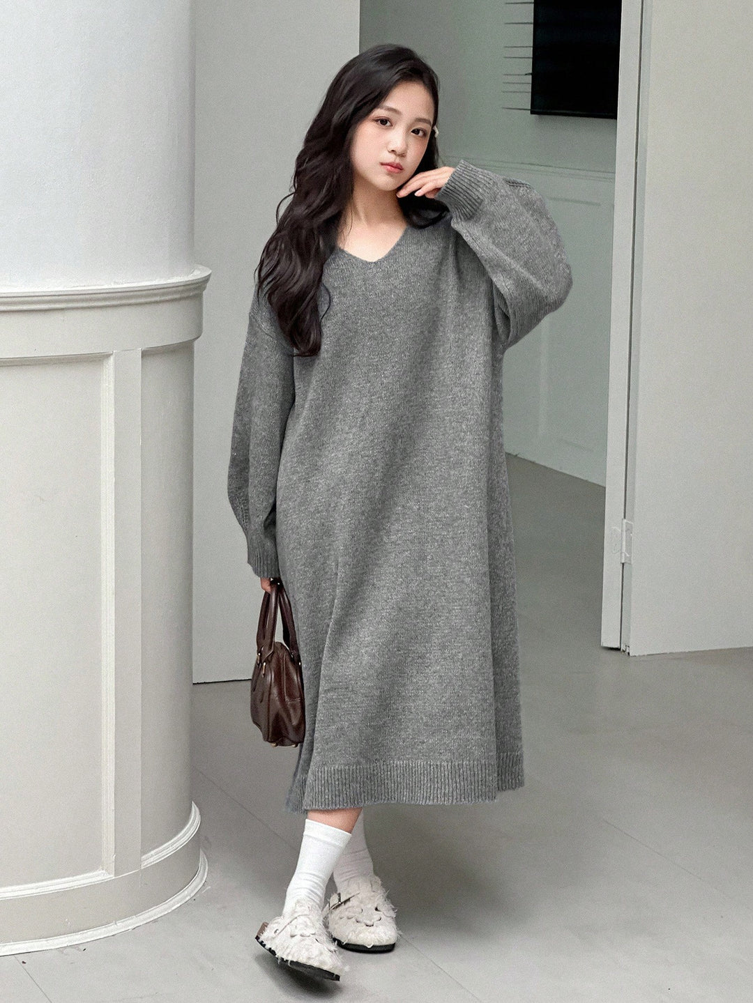 Rochie SHEIN, gri