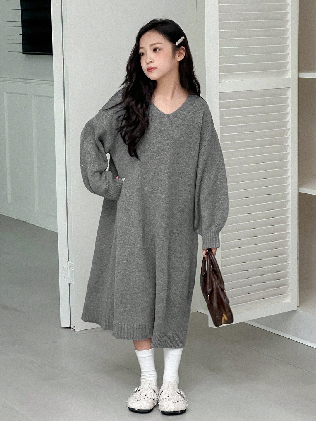 Rochie SHEIN, gri
