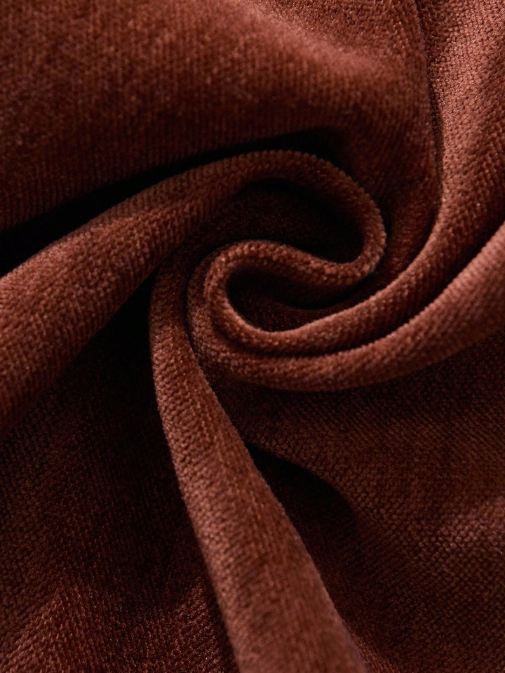 Pantaloni SHEIN, maro
