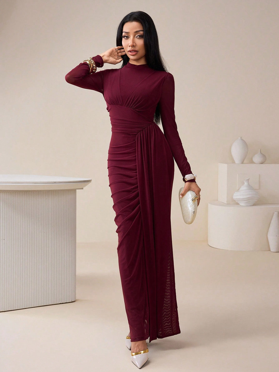 Rochie SHEIN, vișiniu