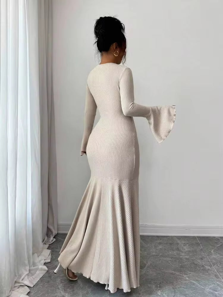 Rochie maxi SHEIN, bej