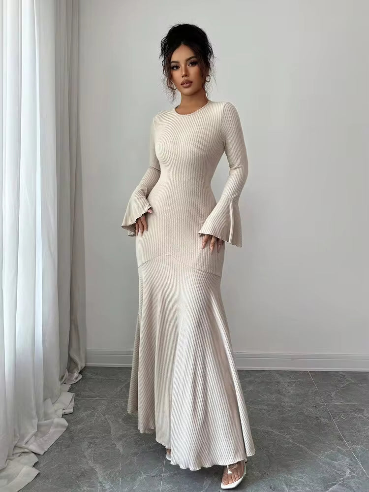 Rochie maxi SHEIN, bej