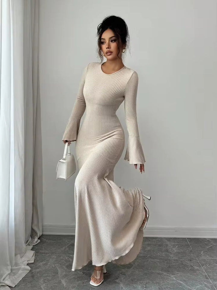 Rochie maxi SHEIN, bej