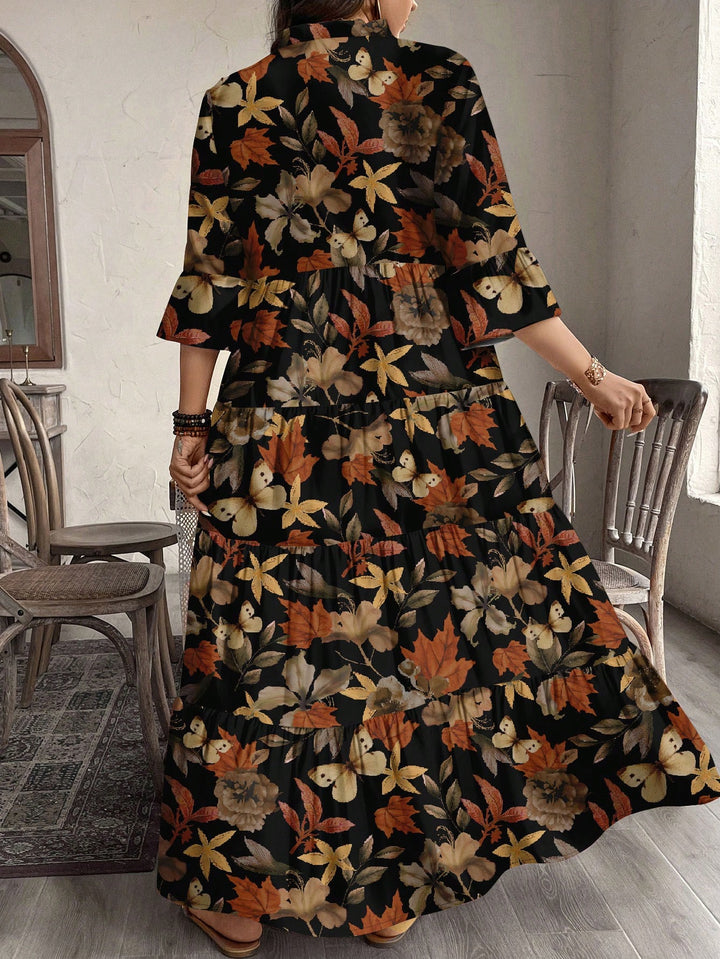 Rochie maxi SHEIN, mix culori