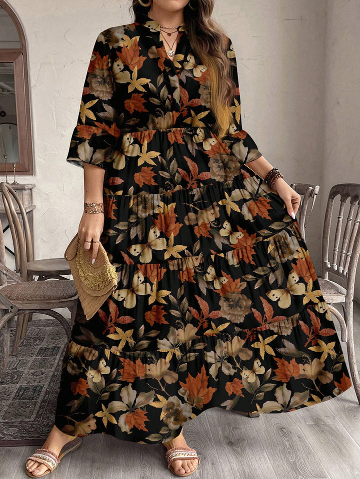 Rochie maxi SHEIN, mix culori