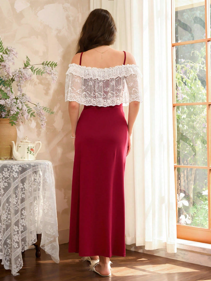Rochie de noapte SHEIN, vișiniu
