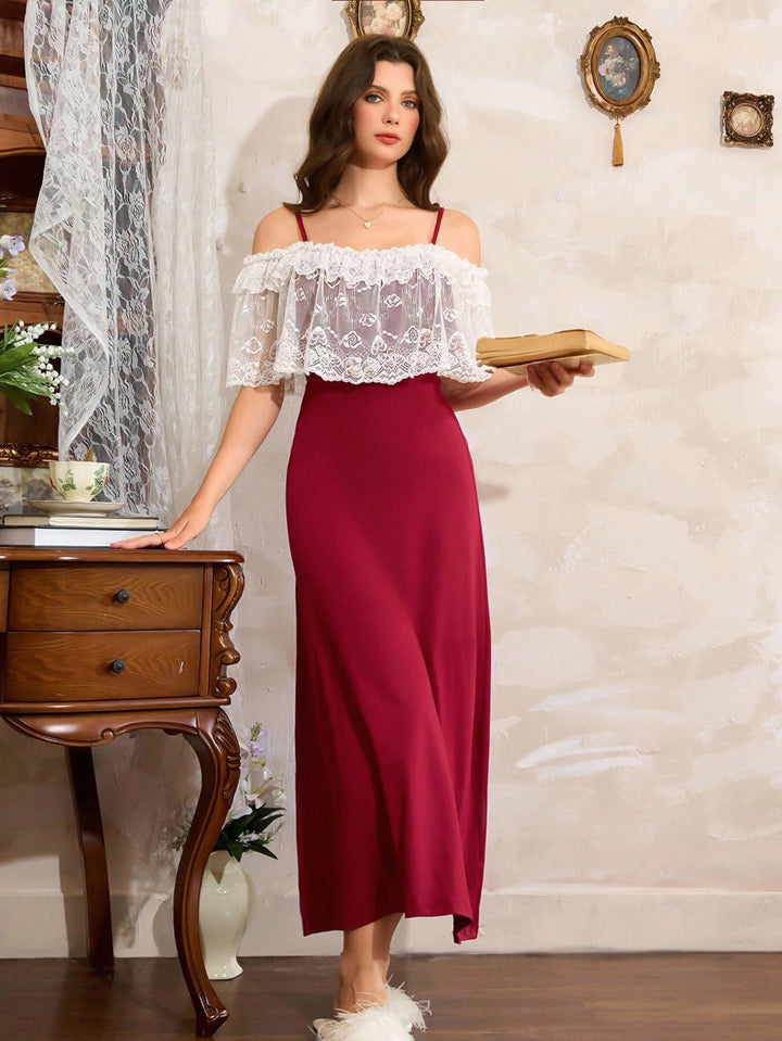 Rochie de noapte SHEIN, vișiniu