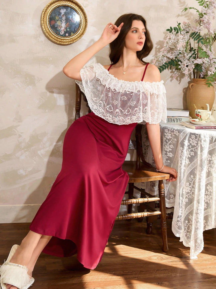 Rochie de noapte SHEIN, vișiniu