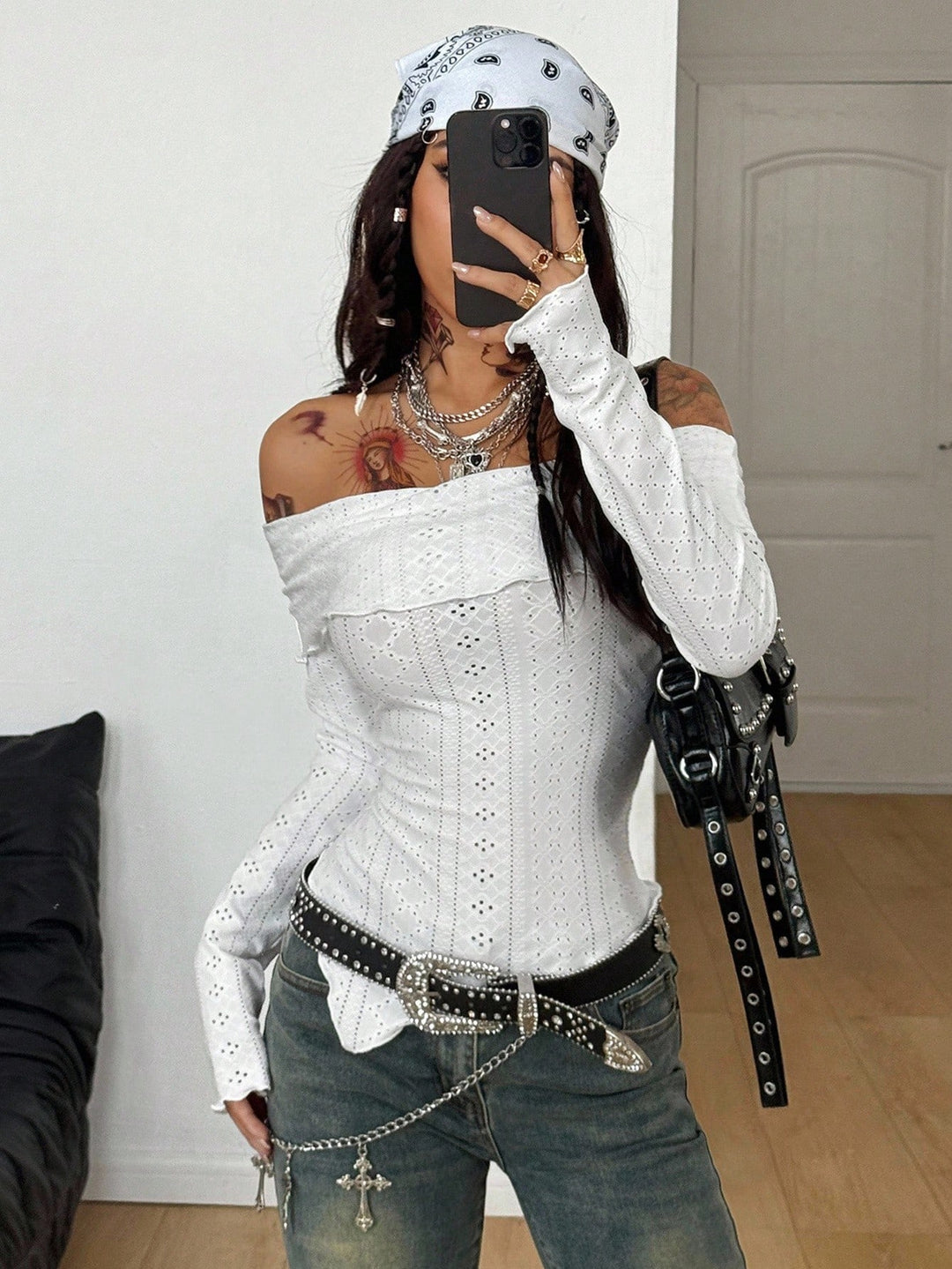 SHEIN blúz, fehér