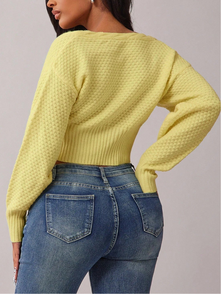 Cardigan SHEIN, galben