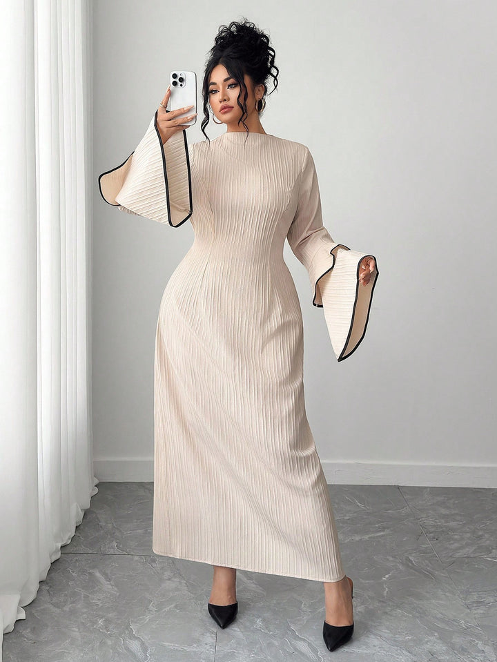 Rochie maxi SHEIN, bej