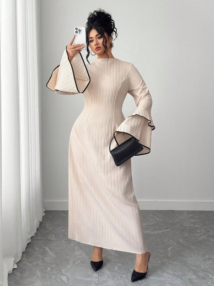 Rochie maxi SHEIN, bej