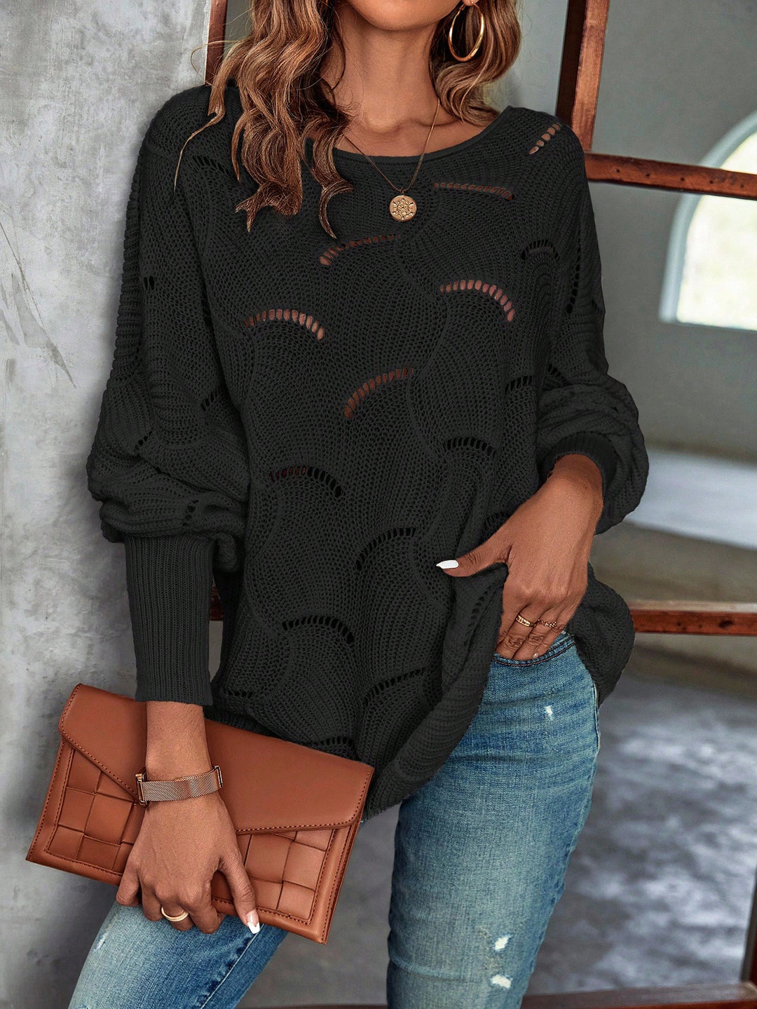 Pulover SHEIN, negru