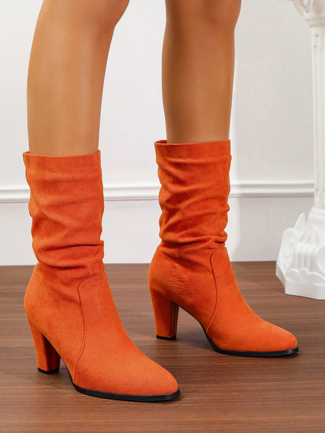 Cizme SHEIN, portocaliu