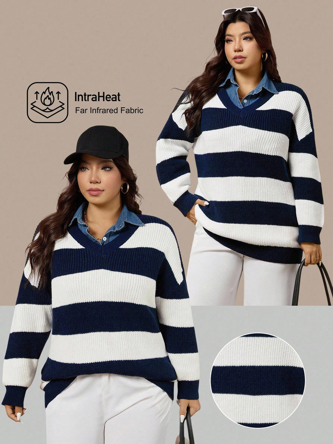 Pulóver SHEIN, kék