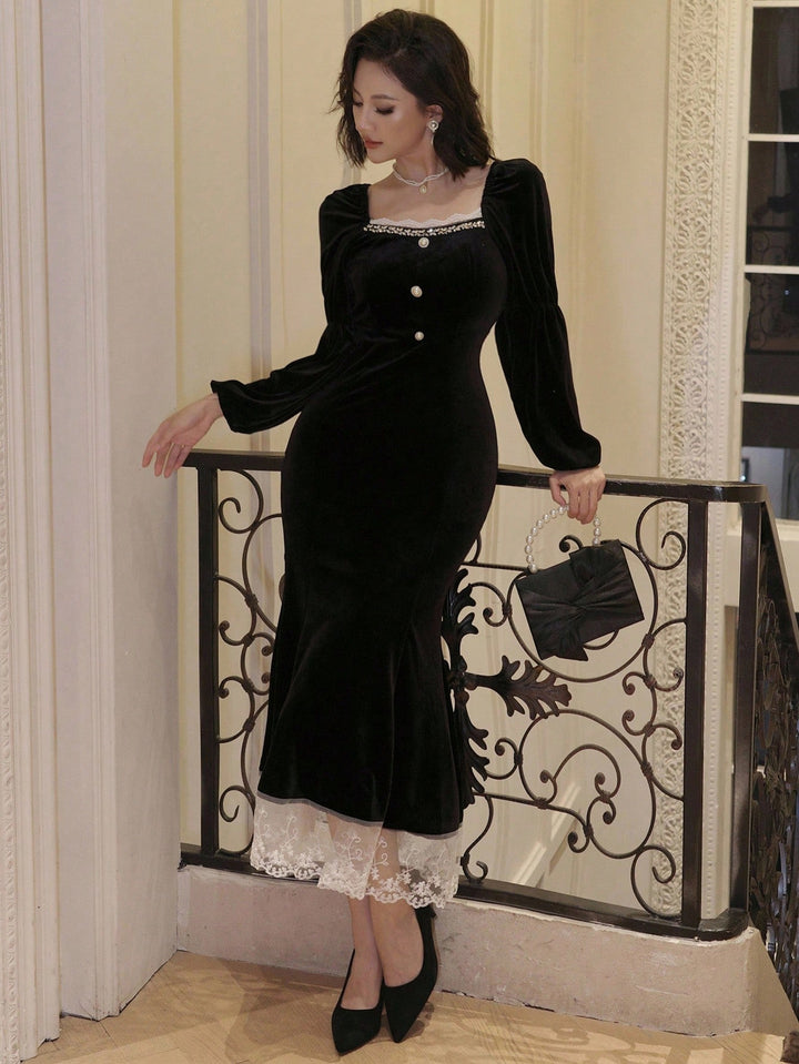 Rochie midi SHEIN, negru