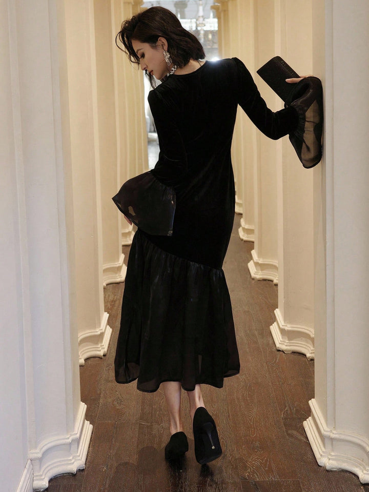 Rochie midi SHEIN, negru