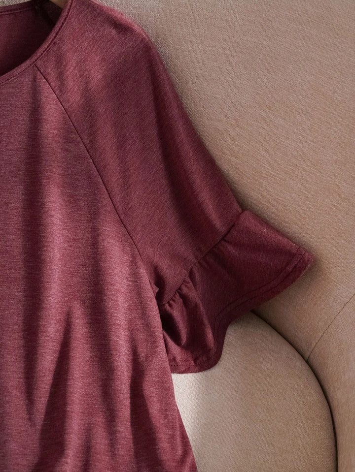 Tricou SHEIN, vișiniu