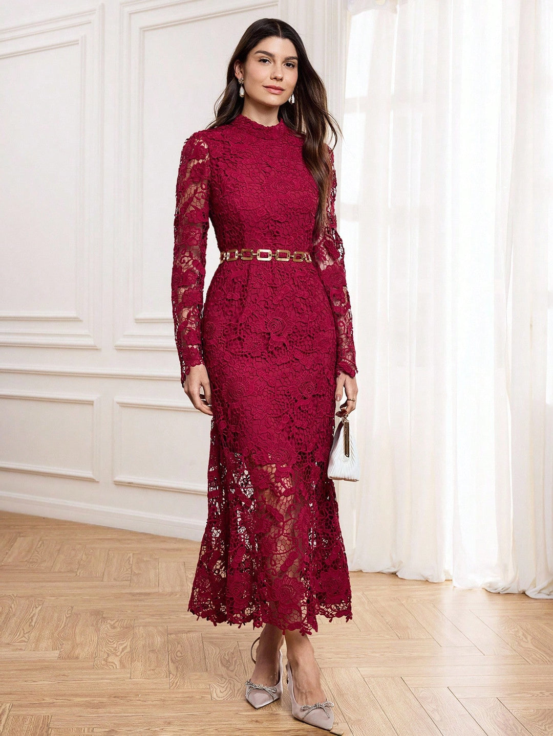 Rochie maxi SHEIN, roșu