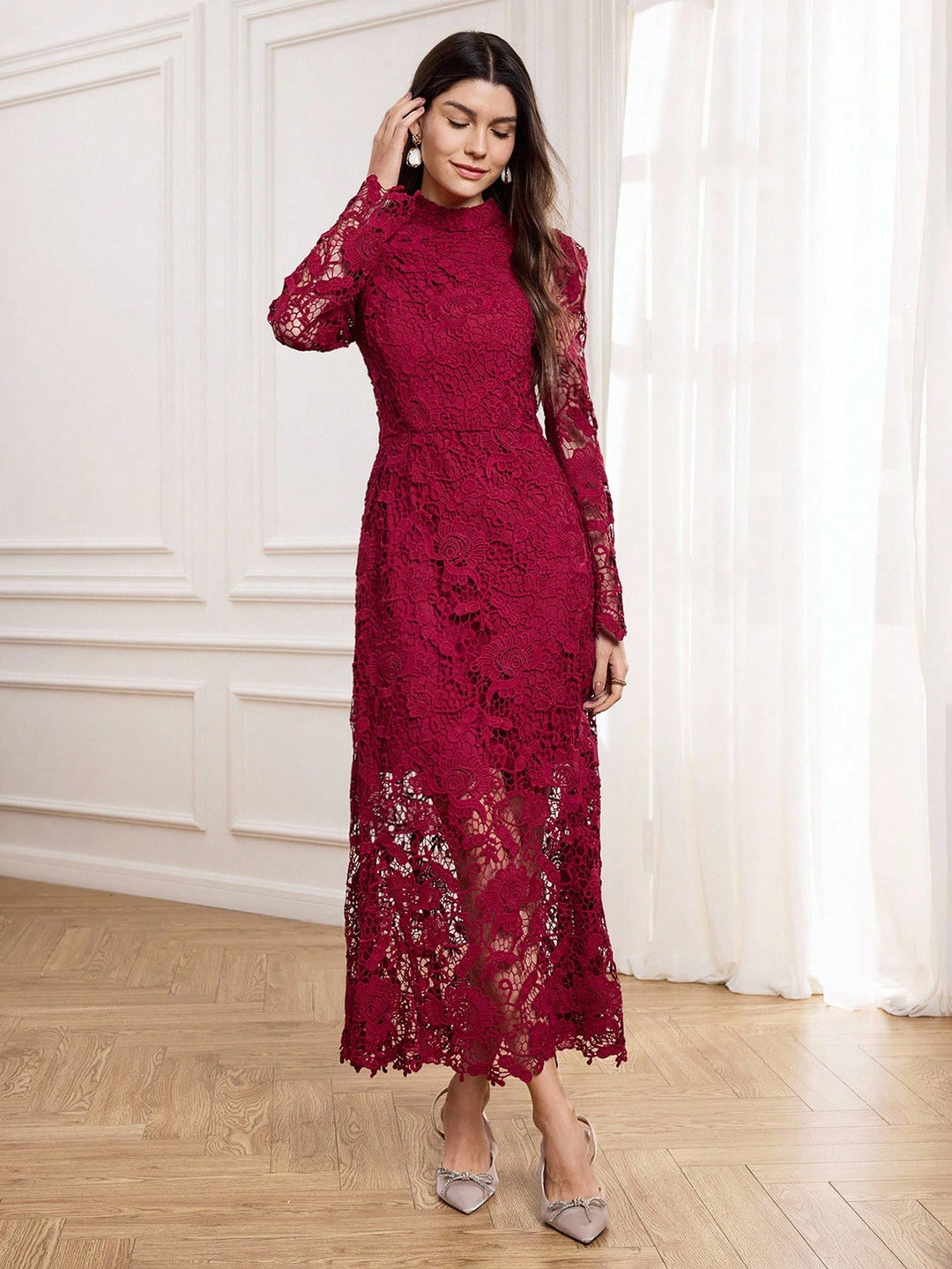 Rochie maxi SHEIN, roșu