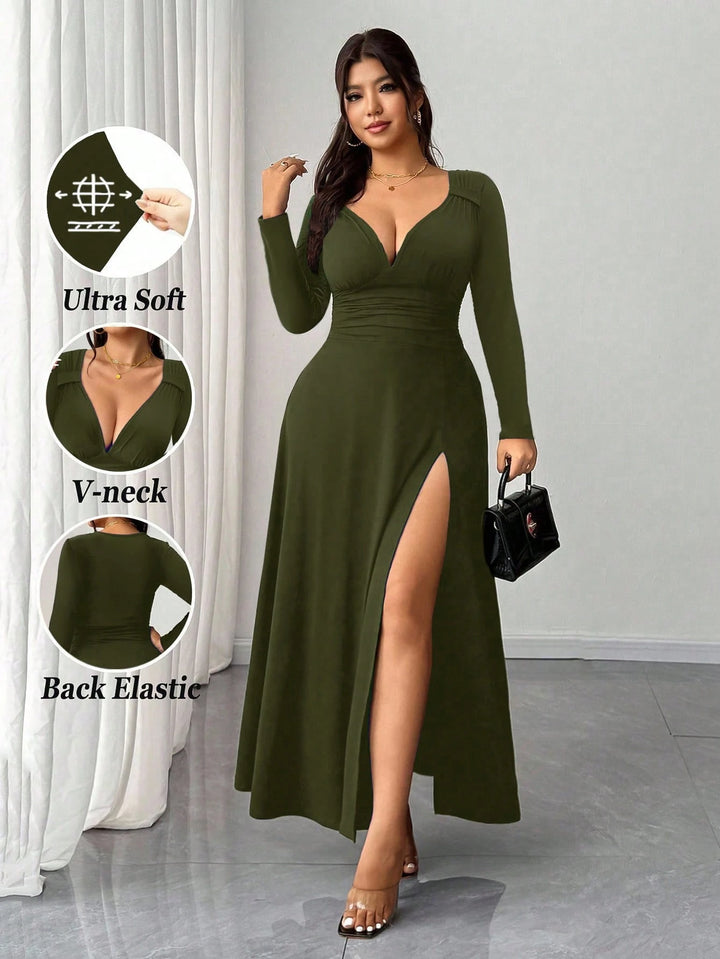 Rochie maxi SHEIN, verde