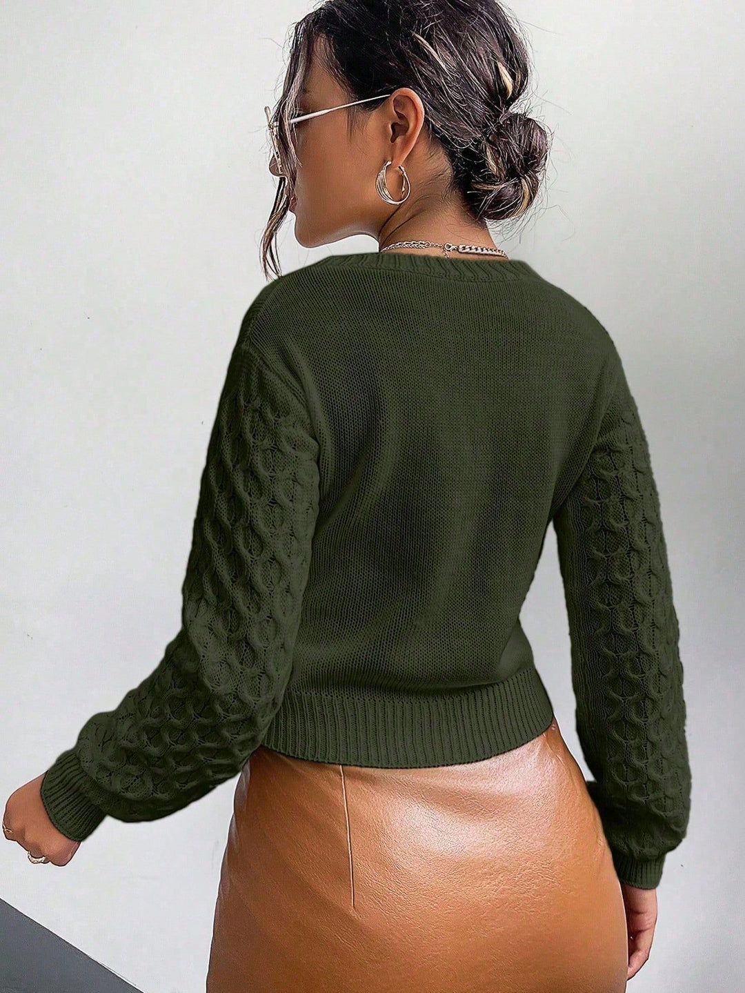 Cardigan SHEIN, kaki