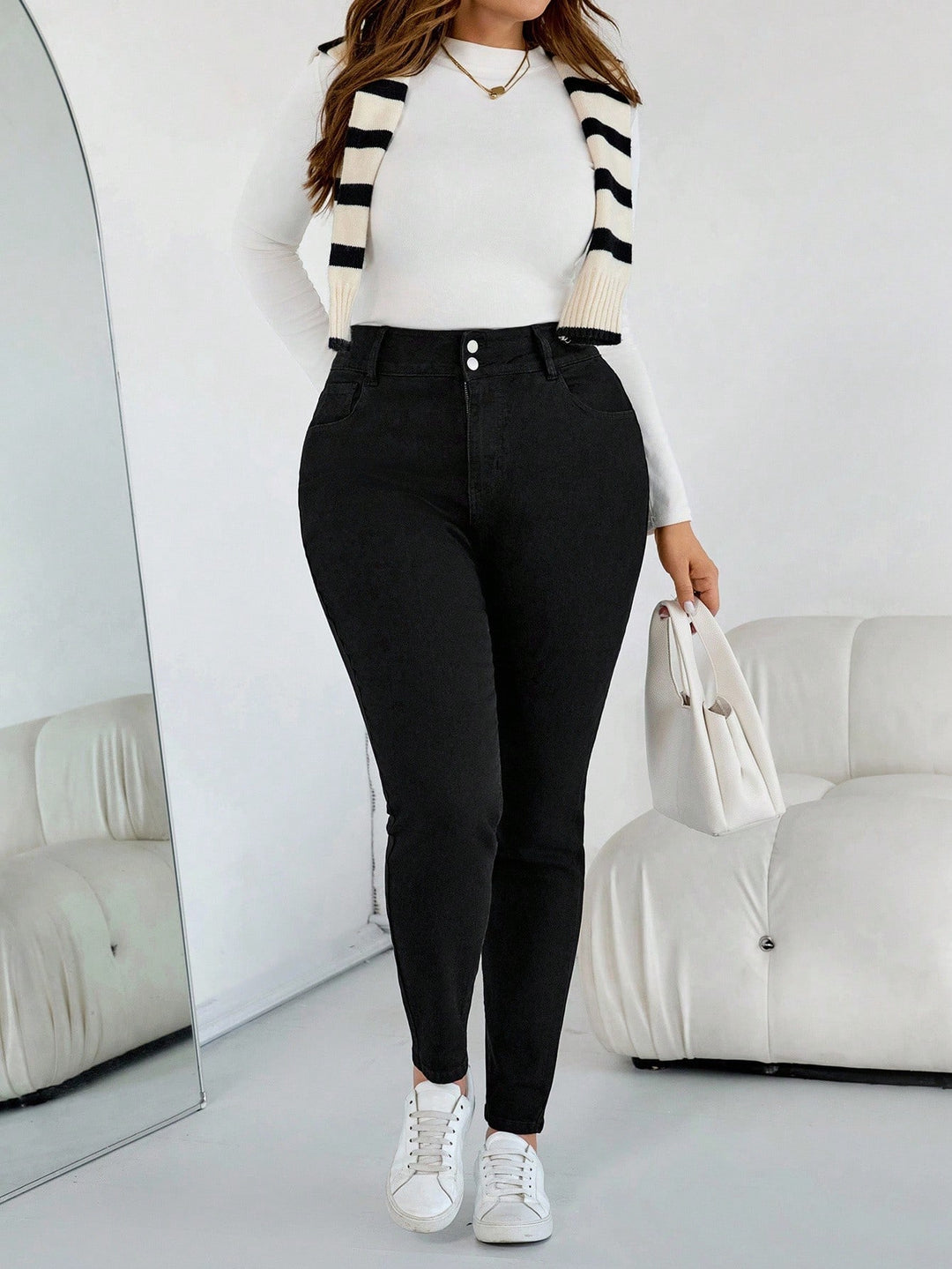Jeans SHEIN, negru