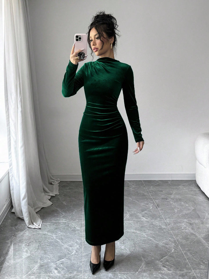 Rochie maxi SHEIN, verde