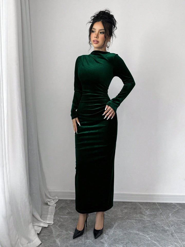 Rochie maxi SHEIN, verde