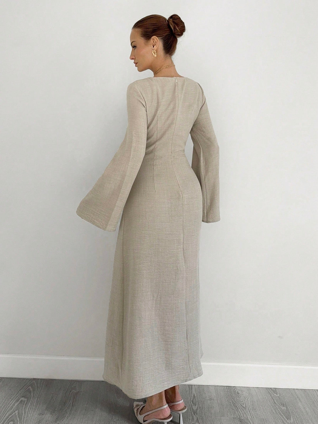 Rochie maxi SHEIN, bej