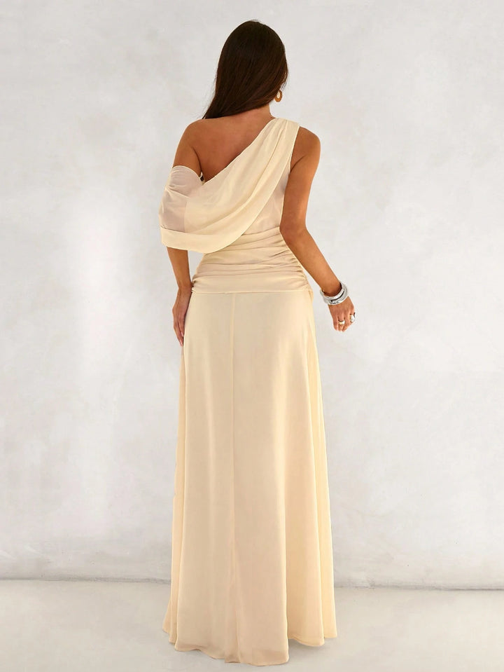 SHEIN maxi ruha, krémszínű