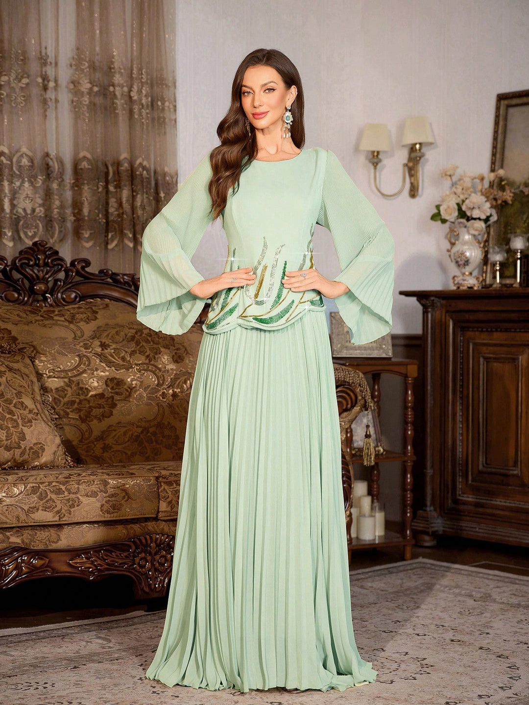 Rochie SHEIN, verde