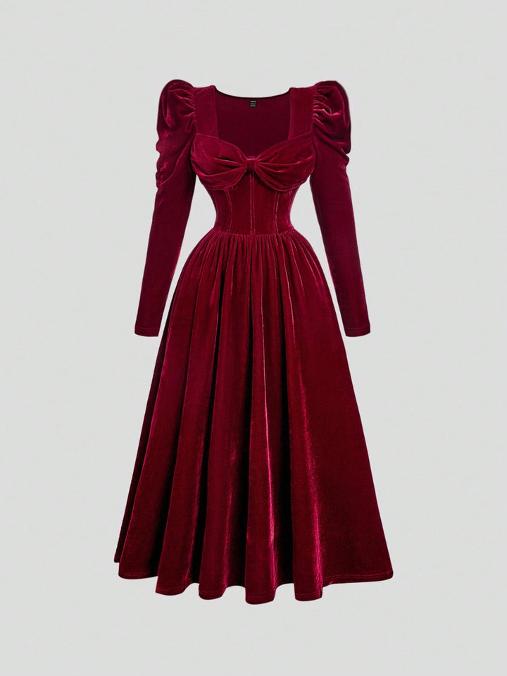Rochie midi SHEIN, vișiniu