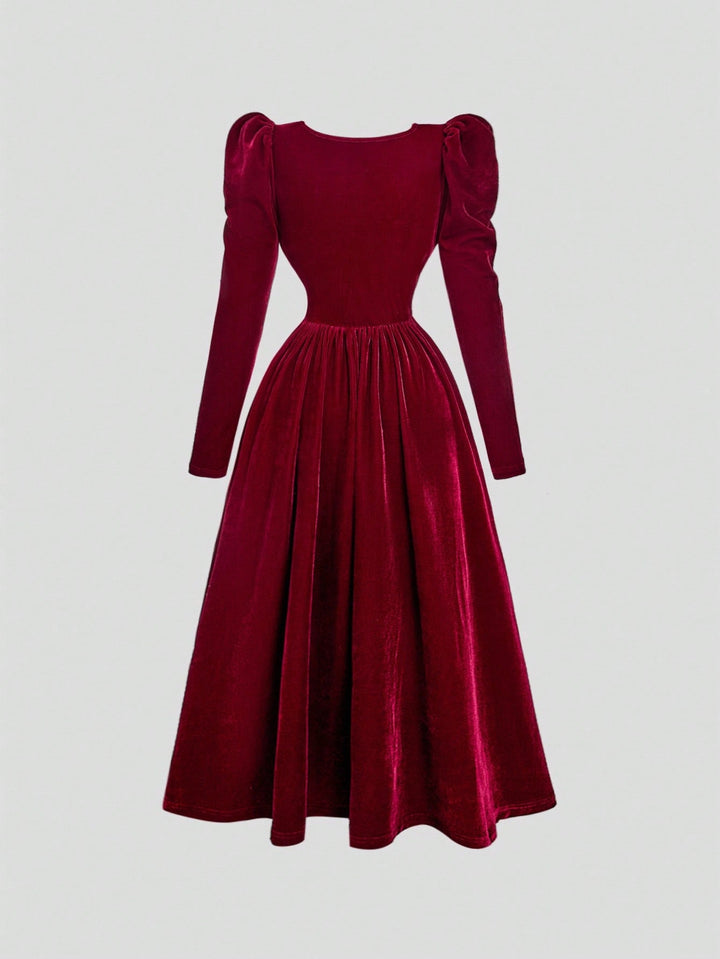 Rochie midi SHEIN, vișiniu