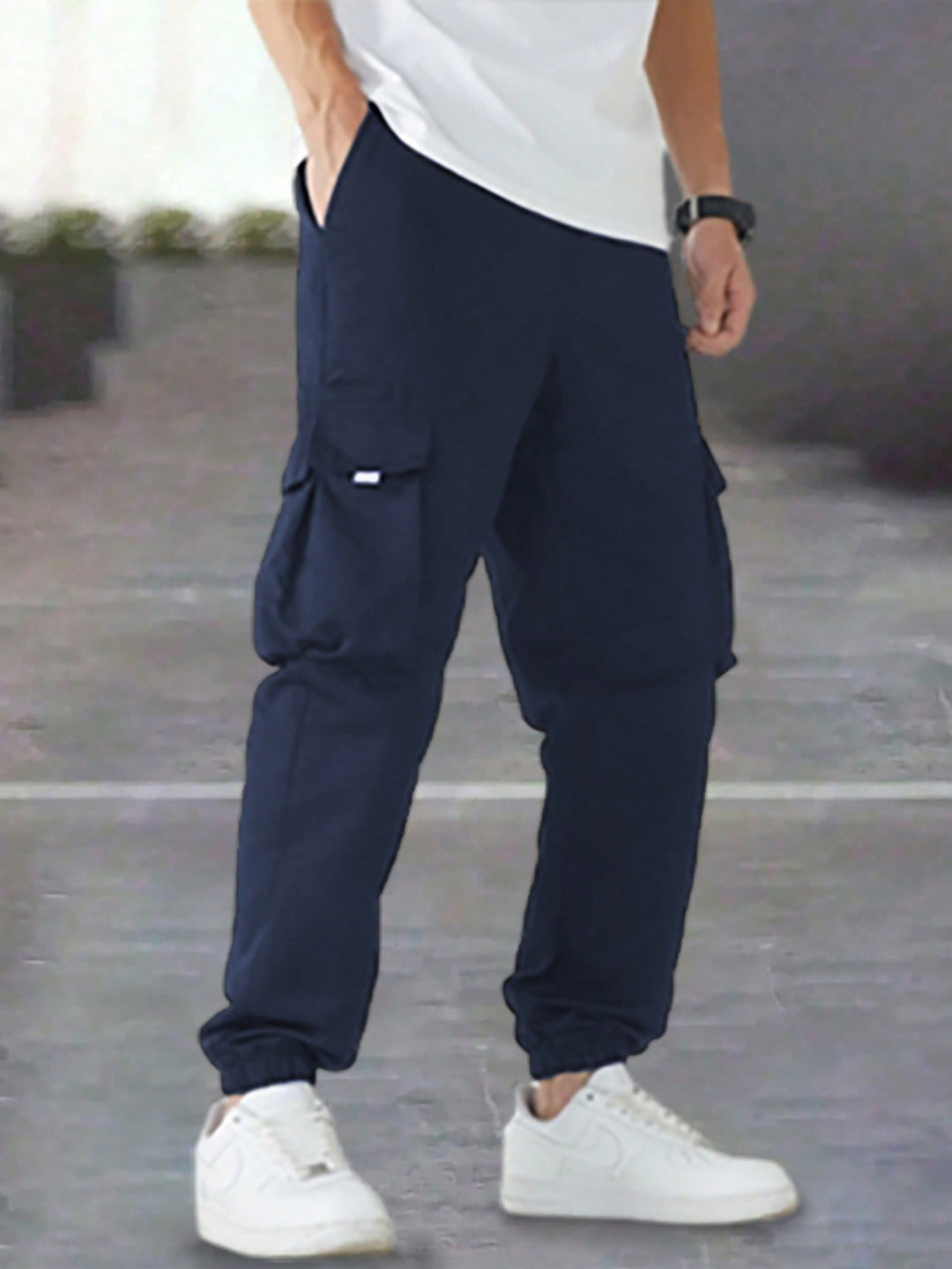 Pantaloni SHEIN, albastru