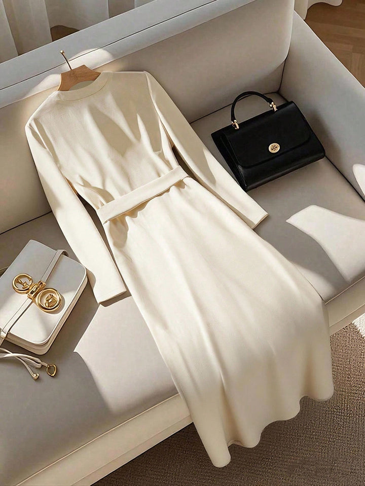 Rochie midi SHEIN, crem